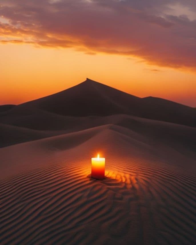 Desert candle · Erg Chigaga
